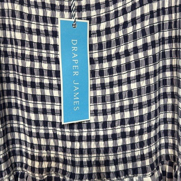 New with Tags - Draper James navy and white dress size large. - Picture 4 of 5